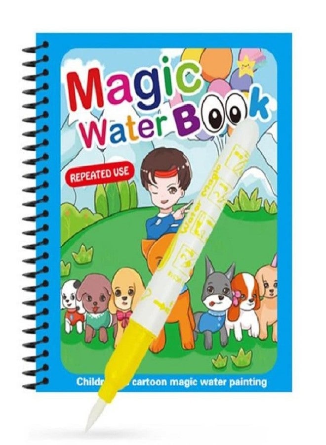 Mopslik - Kids Magic Water Colouring Book Disappearing Reusable Self Drying Coloring Activity Book (Prints May Vary) - Image 2